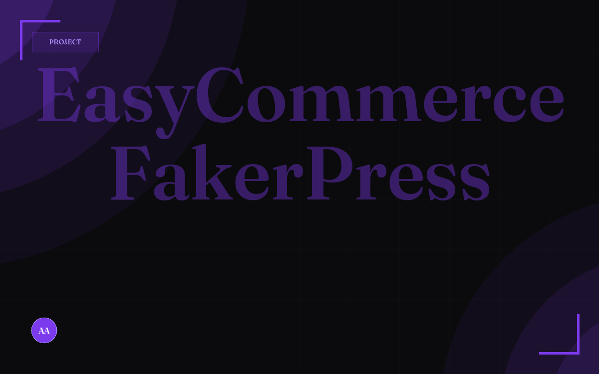 EasyCommerce FakerPress